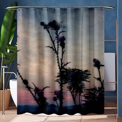 Hazy Thistles Shower Curtain 60  X 72  (medium)  by okhismakingart