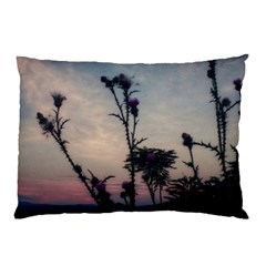 Hazy Thistles Pillow Case (two Sides) by okhismakingart