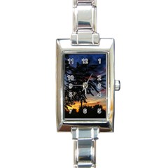 Sumac Sunset Rectangle Italian Charm Watch