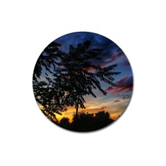 Sumac Sunset Magnet 3  (round) by okhismakingart