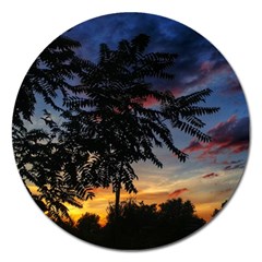 Sumac Sunset Magnet 5  (round) by okhismakingart