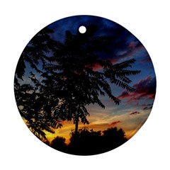 Sumac Sunset Round Ornament (two Sides)