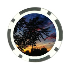 Sumac Sunset Poker Chip Card Guard by okhismakingart