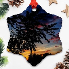 Sumac Sunset Snowflake Ornament (Two Sides)