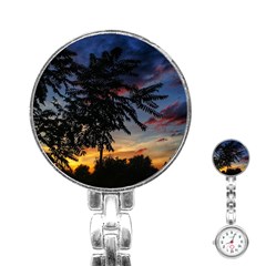 Sumac Sunset Stainless Steel Nurses Watch by okhismakingart