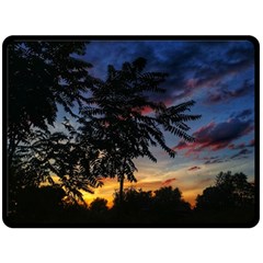 Sumac Sunset Double Sided Fleece Blanket (large)  by okhismakingart