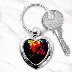 Neon Cone Flower Key Chains (heart)  by okhismakingart