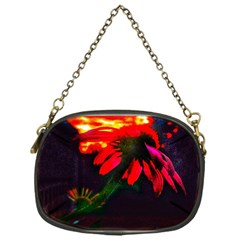 Neon Cone Flower Chain Purse (one Side) by okhismakingart