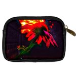 Neon Cone Flower Digital Camera Leather Case Back