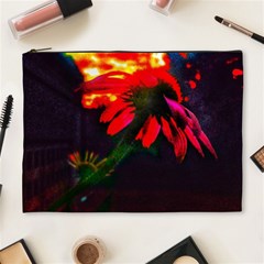 Neon Cone Flower Cosmetic Bag (xl) by okhismakingart