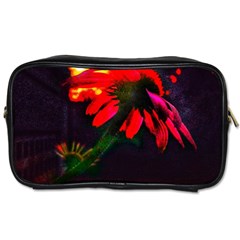 Neon Cone Flower Toiletries Bag (one Side) by okhismakingart