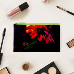 Neon Cone Flower Cosmetic Bag (xs) by okhismakingart