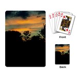 Pale Orange Sunset Playing Cards Single Design Back