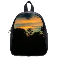 Pale Orange Sunset School Bag (small) by okhismakingart