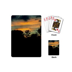 Pale Orange Sunset Playing Cards (mini) by okhismakingart