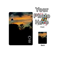 Pale Orange Sunset Playing Cards 54 (mini) by okhismakingart