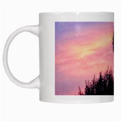 Sunflower Sunset Ii White Mugs by okhismakingart