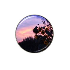 Sunflower Sunset Ii Hat Clip Ball Marker by okhismakingart