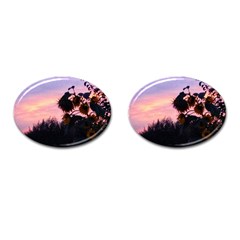 Sunflower Sunset Ii Cufflinks (oval) by okhismakingart