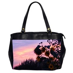 Sunflower Sunset Ii Oversize Office Handbag (2 Sides) by okhismakingart