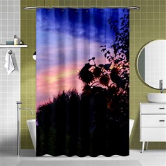 Sunflower Sunset Ii Shower Curtain 48  X 72  (small)  by okhismakingart