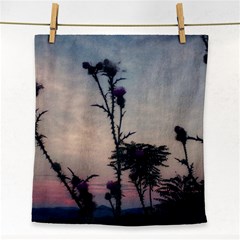 Hazy Thistles Face Towel by okhismakingart