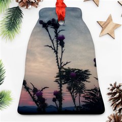 Hazy Thistles Ornament (bell) by okhismakingart