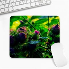 Bur Flowers Large Mousepads by okhismakingart