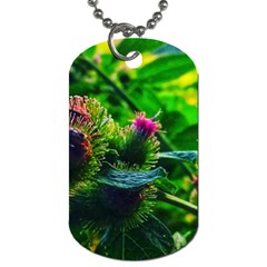 Bur Flowers Dog Tag (two Sides) by okhismakingart