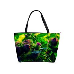 Bur Flowers Classic Shoulder Handbag by okhismakingart