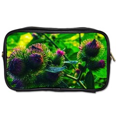 Bur Flowers Toiletries Bag (one Side) by okhismakingart