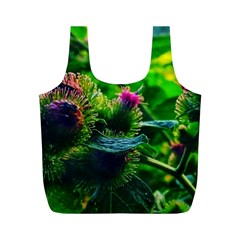 Bur Flowers Full Print Recycle Bag (m) by okhismakingart