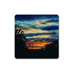 Blue Sunset Square Magnet Front