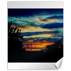 Blue Sunset Canvas 11  X 14  by okhismakingart