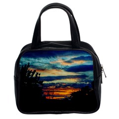 Blue Sunset Classic Handbag (two Sides) by okhismakingart