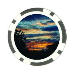 Blue Sunset Poker Chip Card Guard (10 Pack) by okhismakingart