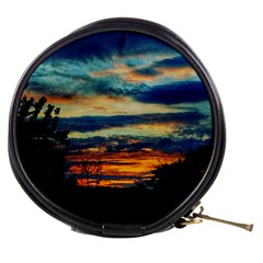 Blue Sunset Mini Makeup Bag by okhismakingart