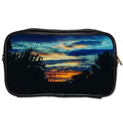 Blue Sunset Toiletries Bag (two Sides) by okhismakingart