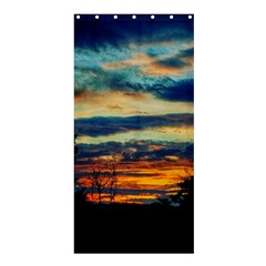 Blue Sunset Shower Curtain 36  X 72  (stall)  by okhismakingart