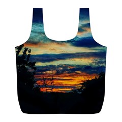 Blue Sunset Full Print Recycle Bag (l) by okhismakingart