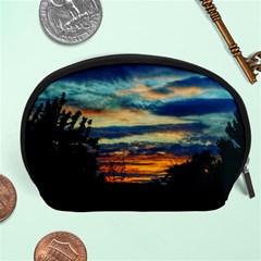 Blue Sunset Accessory Pouch (large) by okhismakingart