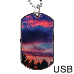 Afternoon Majesty Dog Tag Usb Flash (one Side) by okhismakingart