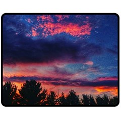 Afternoon Majesty Double Sided Fleece Blanket (medium)  by okhismakingart