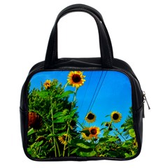 Bright Sunflowers Classic Handbag (two Sides) by okhismakingart