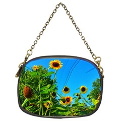 Bright Sunflowers Chain Purse (two Sides) by okhismakingart