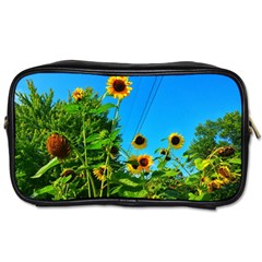 Bright Sunflowers Toiletries Bag (one Side) by okhismakingart