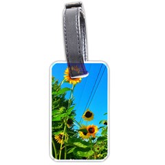 Bright Sunflowers Luggage Tags (one Side)  by okhismakingart