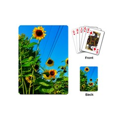 Bright Sunflowers Playing Cards (mini) by okhismakingart