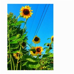 Bright Sunflowers Small Garden Flag (two Sides) by okhismakingart