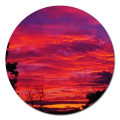 Warm Landscape Magnet 5  (round) by okhismakingart